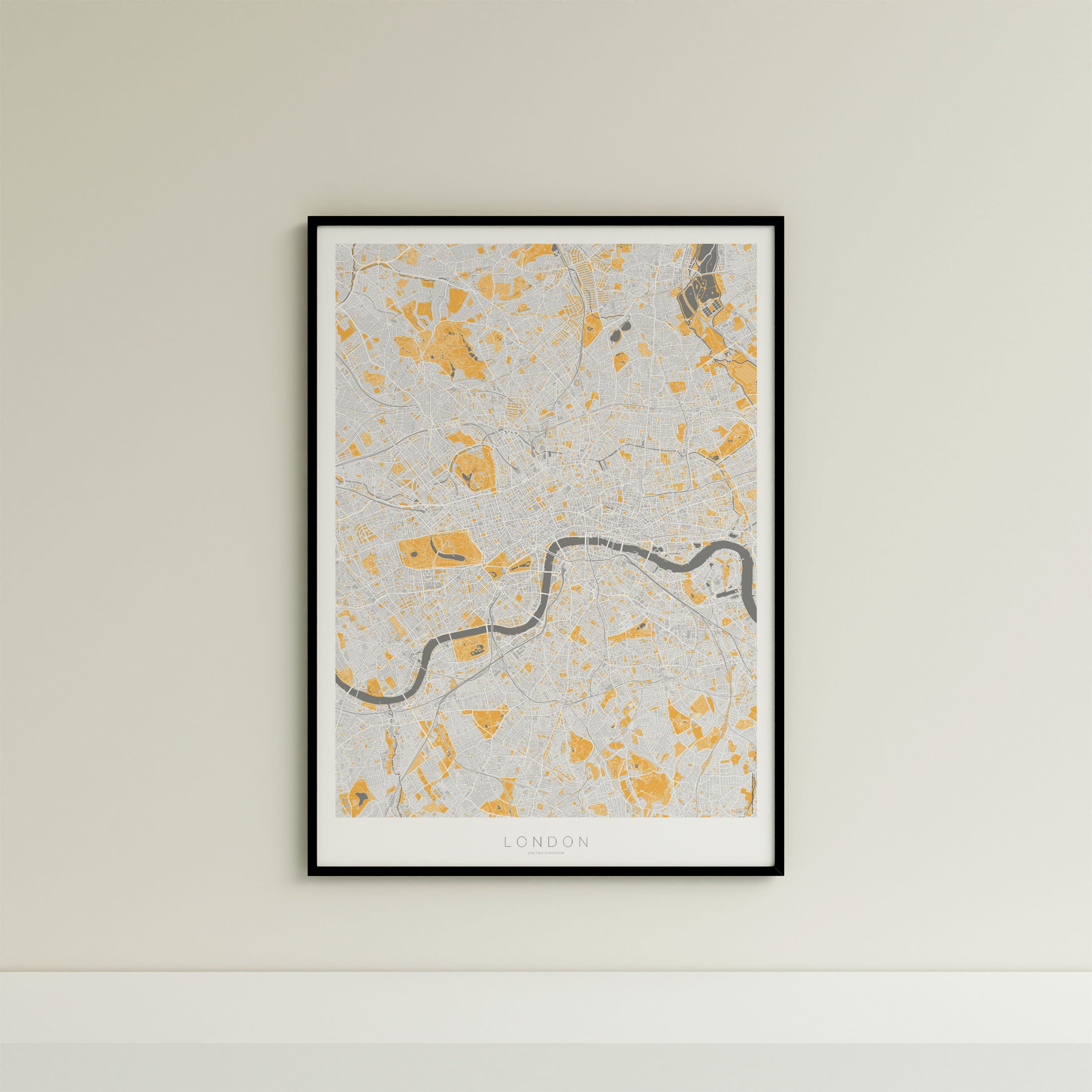 London Map Print – Dune Edition – Portrait