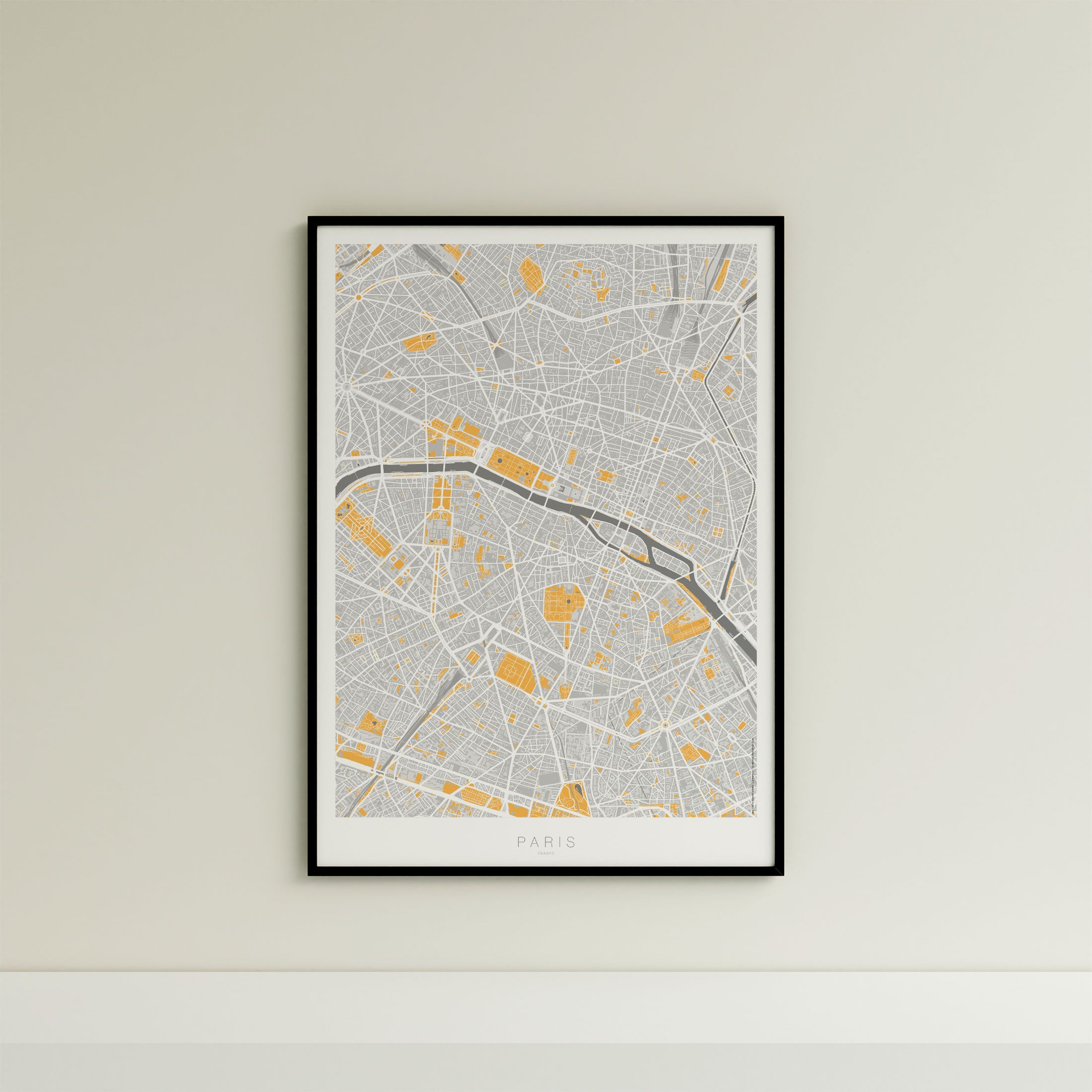 Paris Map Print – Dune Edition – Portrait