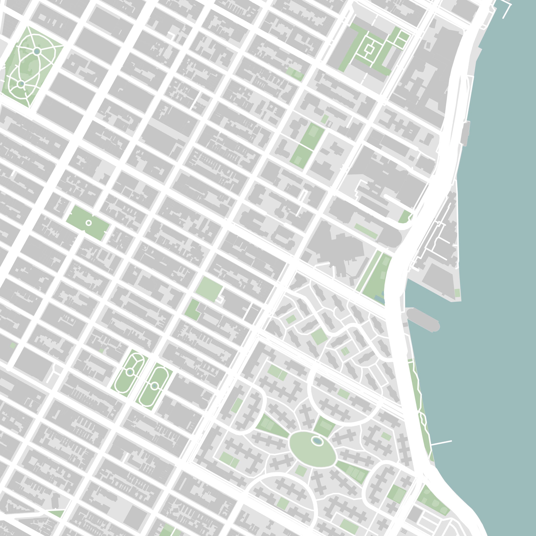 New York City Map Print – Atlas Traditional Edition – Portrait