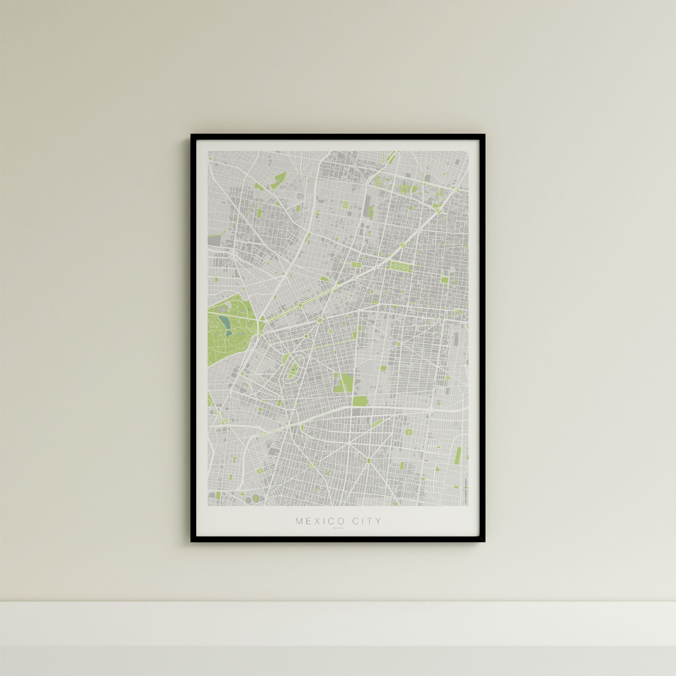 Mexico City Map Print – Atlas Modern Edition – Portrait