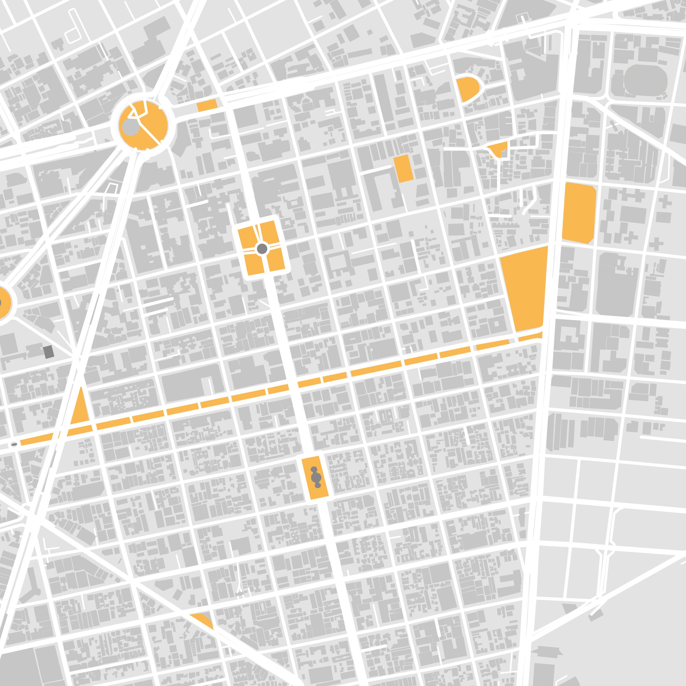 Mexico City Map Print – Dune Edition – Portrait