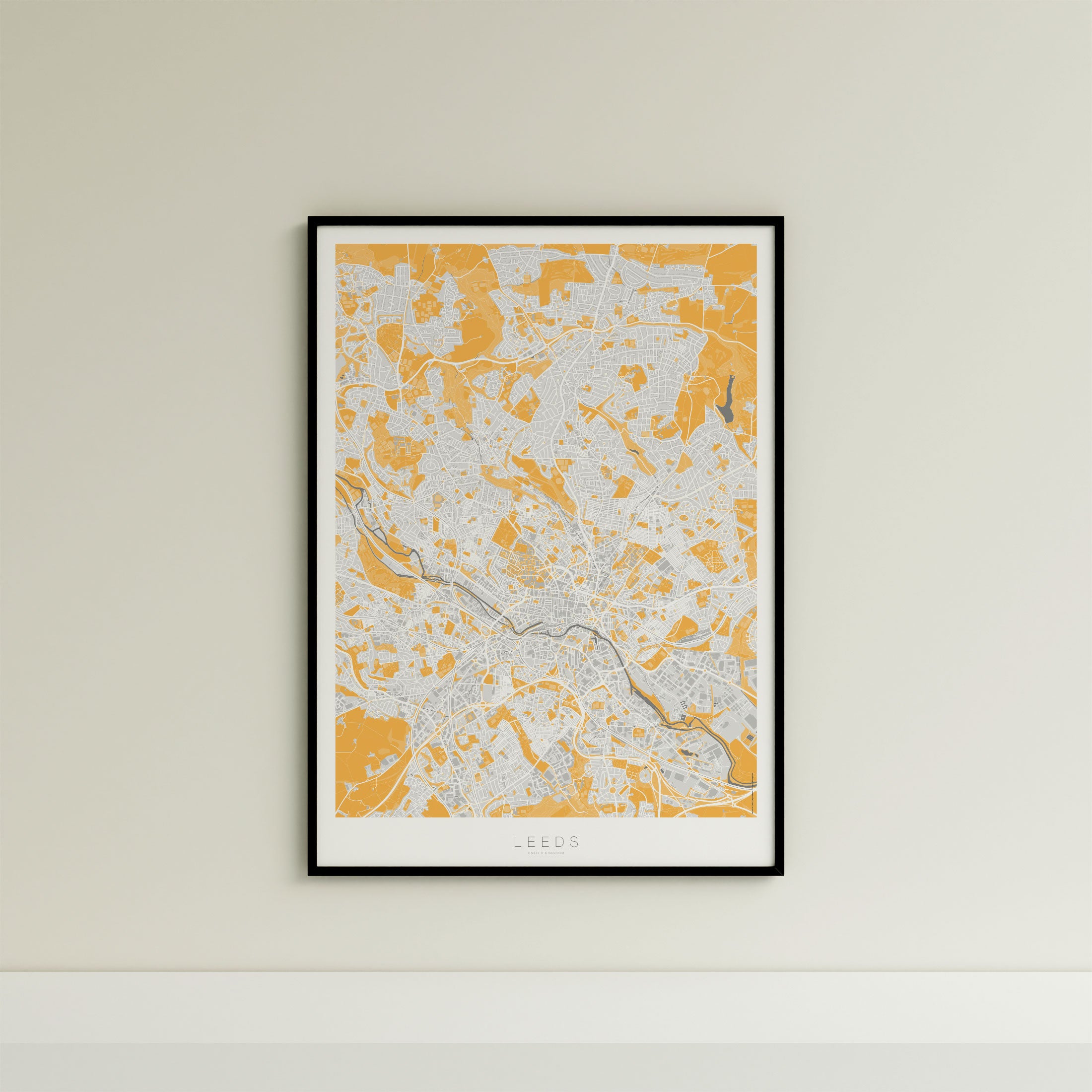 Leeds Map Print – Dune Edition – Portrait