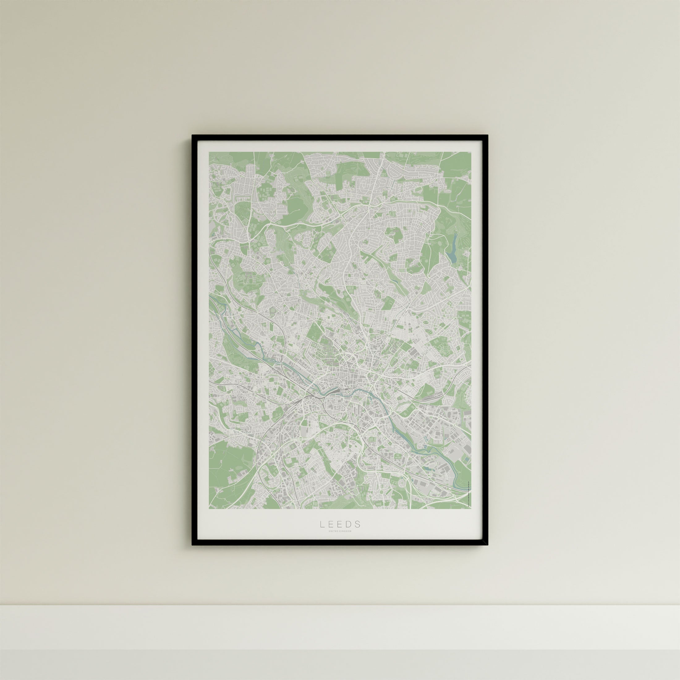 Leeds Map Print – Atlas Traditional Edition – Portrait