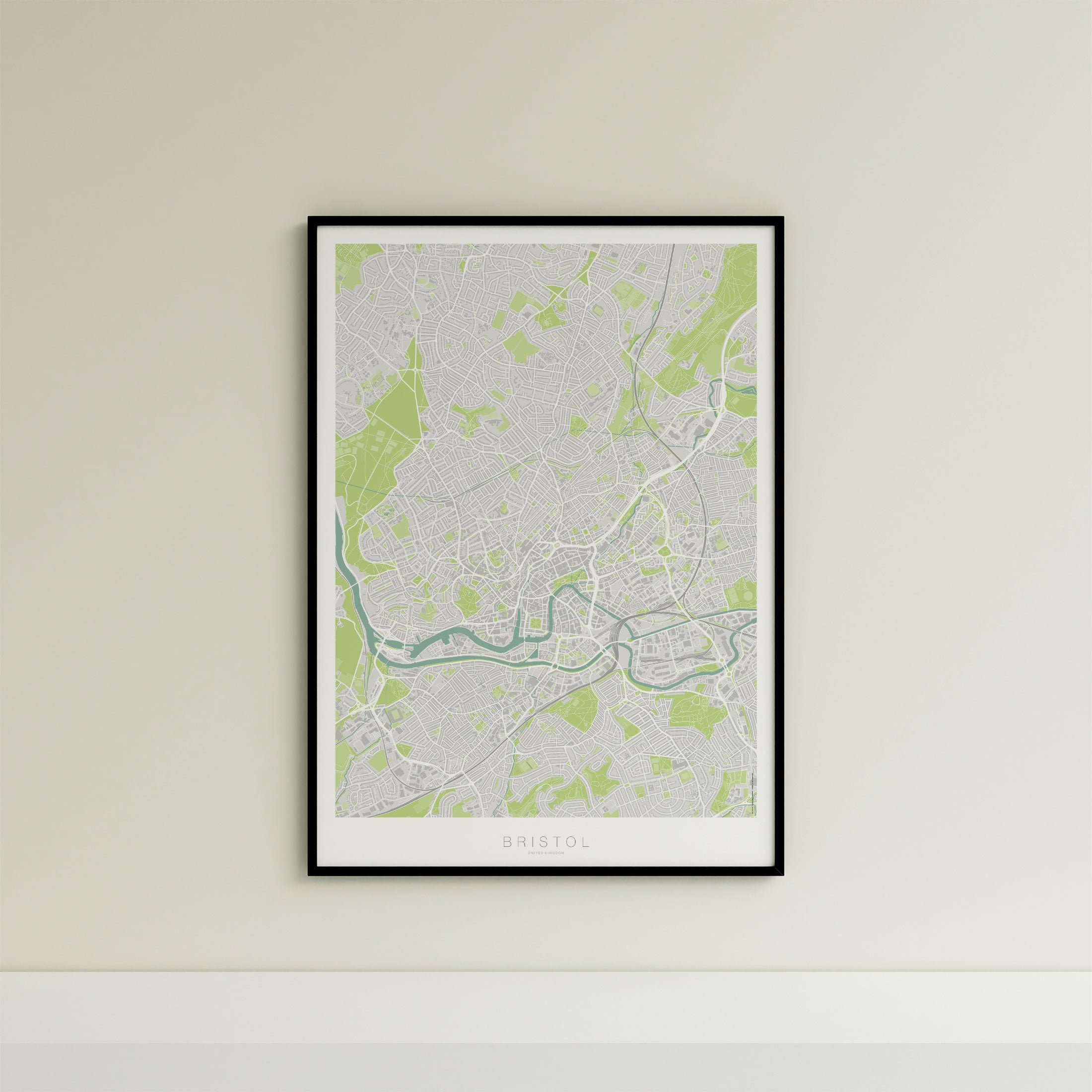 Bristol Map Print – Atlas Modern Edition – Portrait