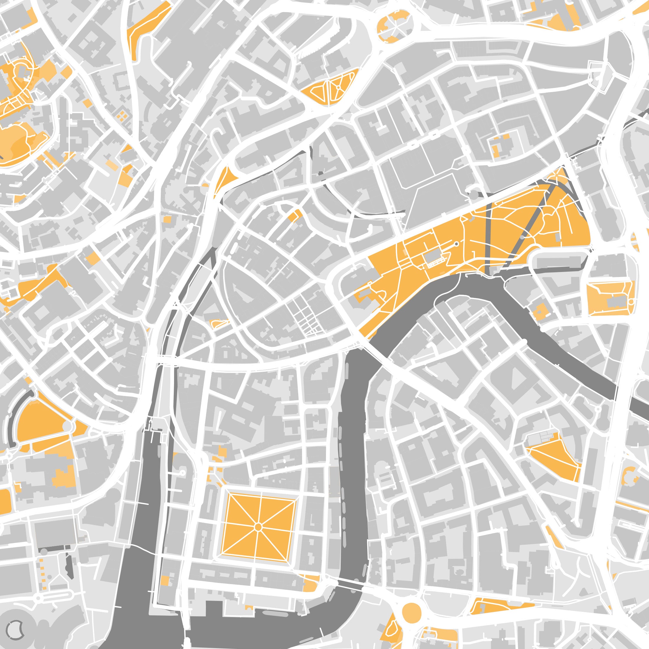 Bristol Map Print – Dune Edition – Landscape