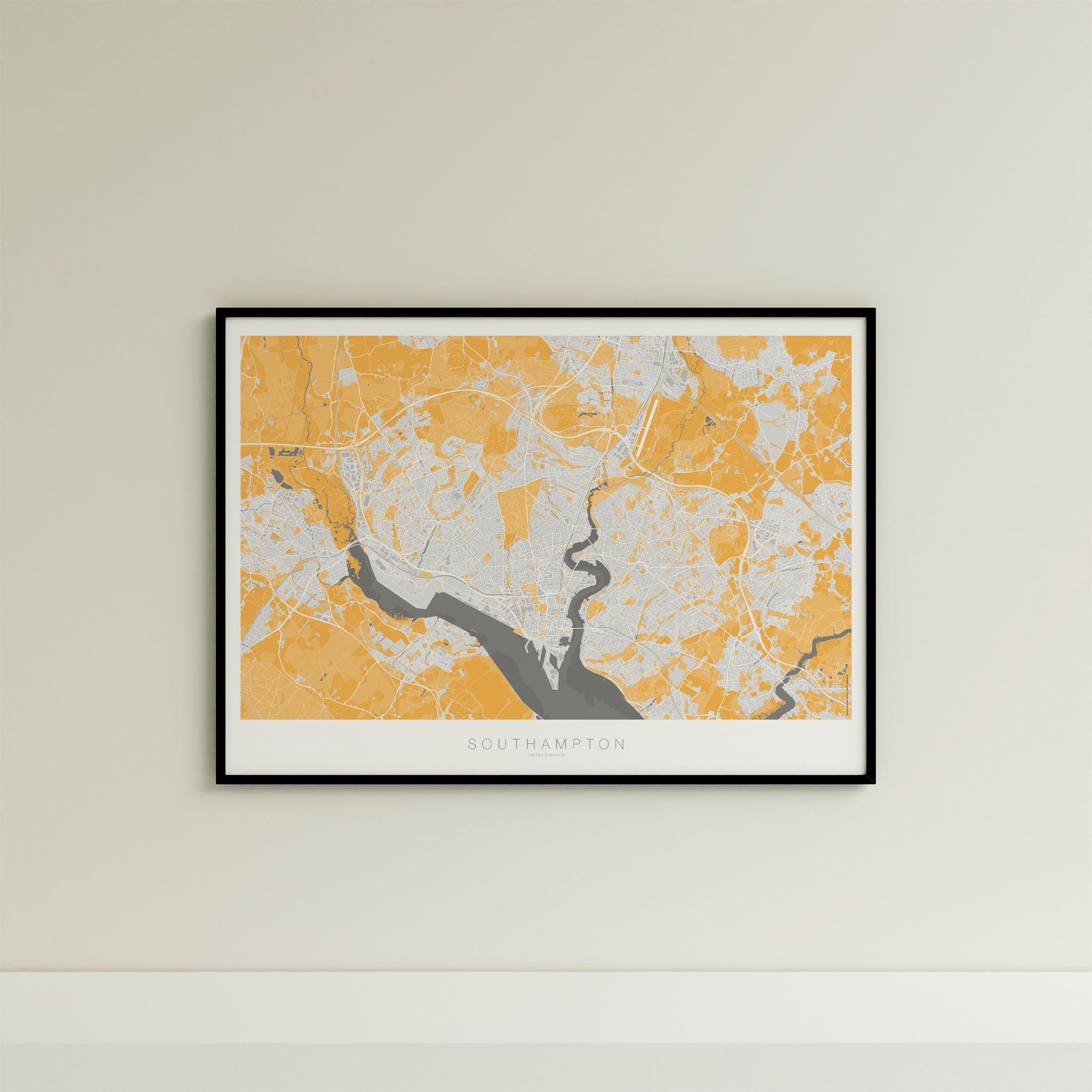 Southampton Map Print – Dune Edition – Landscape