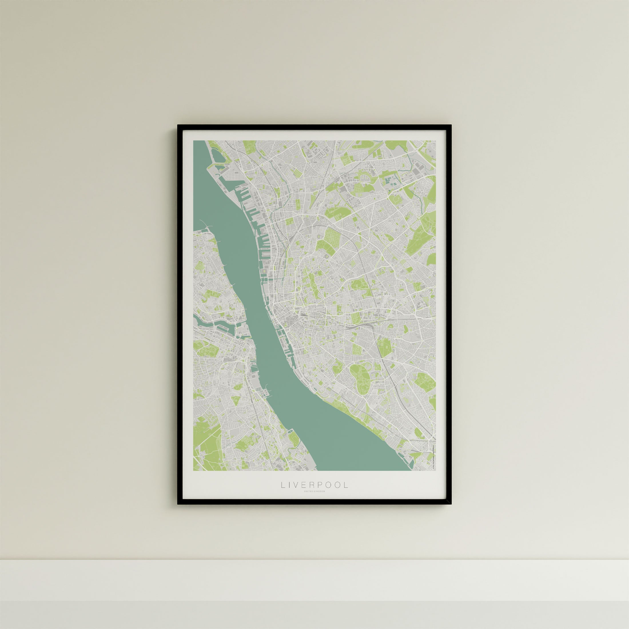 Liverpool Map Print – Atlas Modern Edition – Portrait