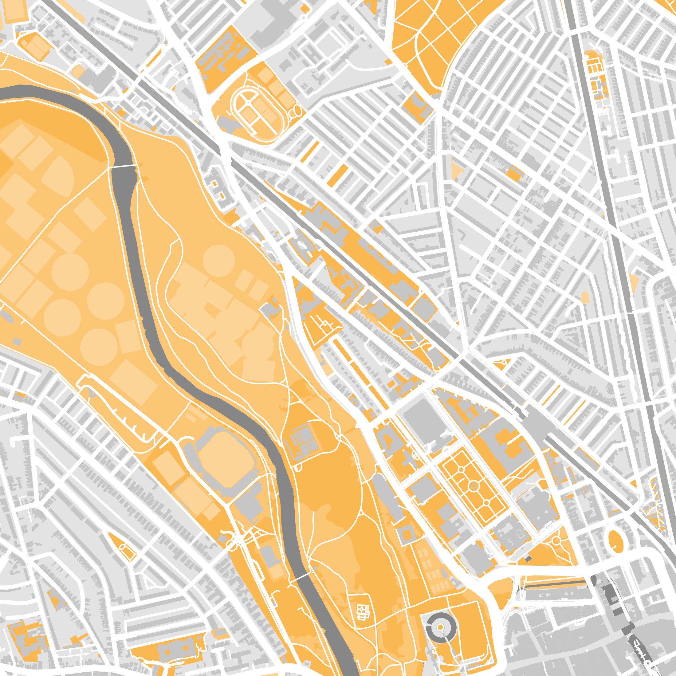 Cardiff Map Print – Dune Edition – Portrait