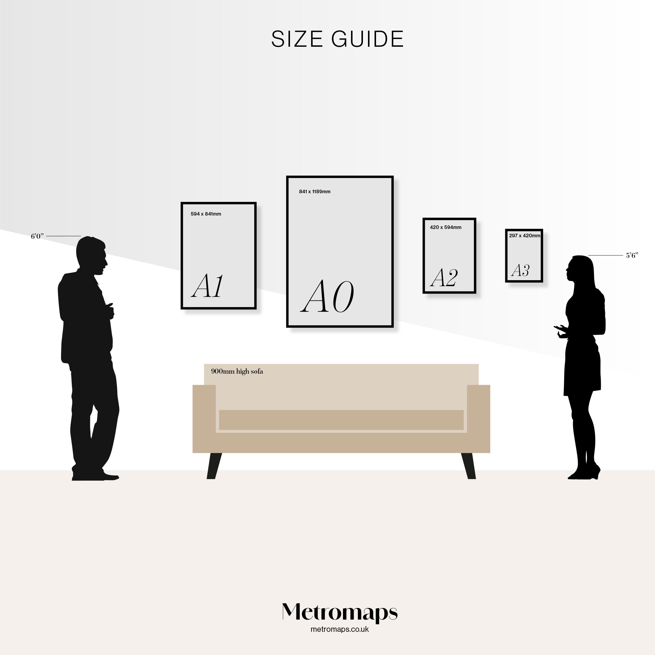 Middlesbrough Map Print – Sepia Edition – Landscape