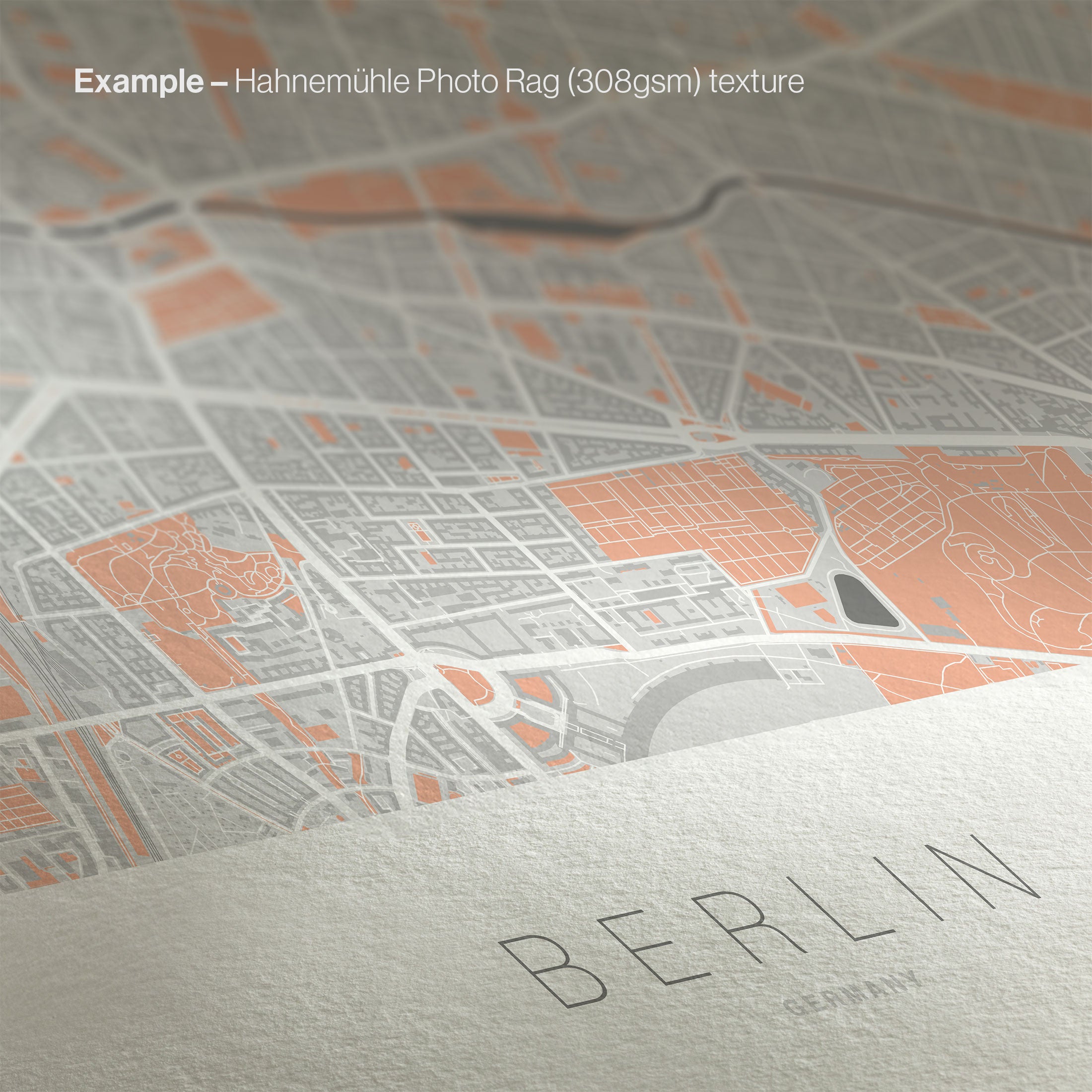 Birmingham Map Print – Sepia Edition – Landscape