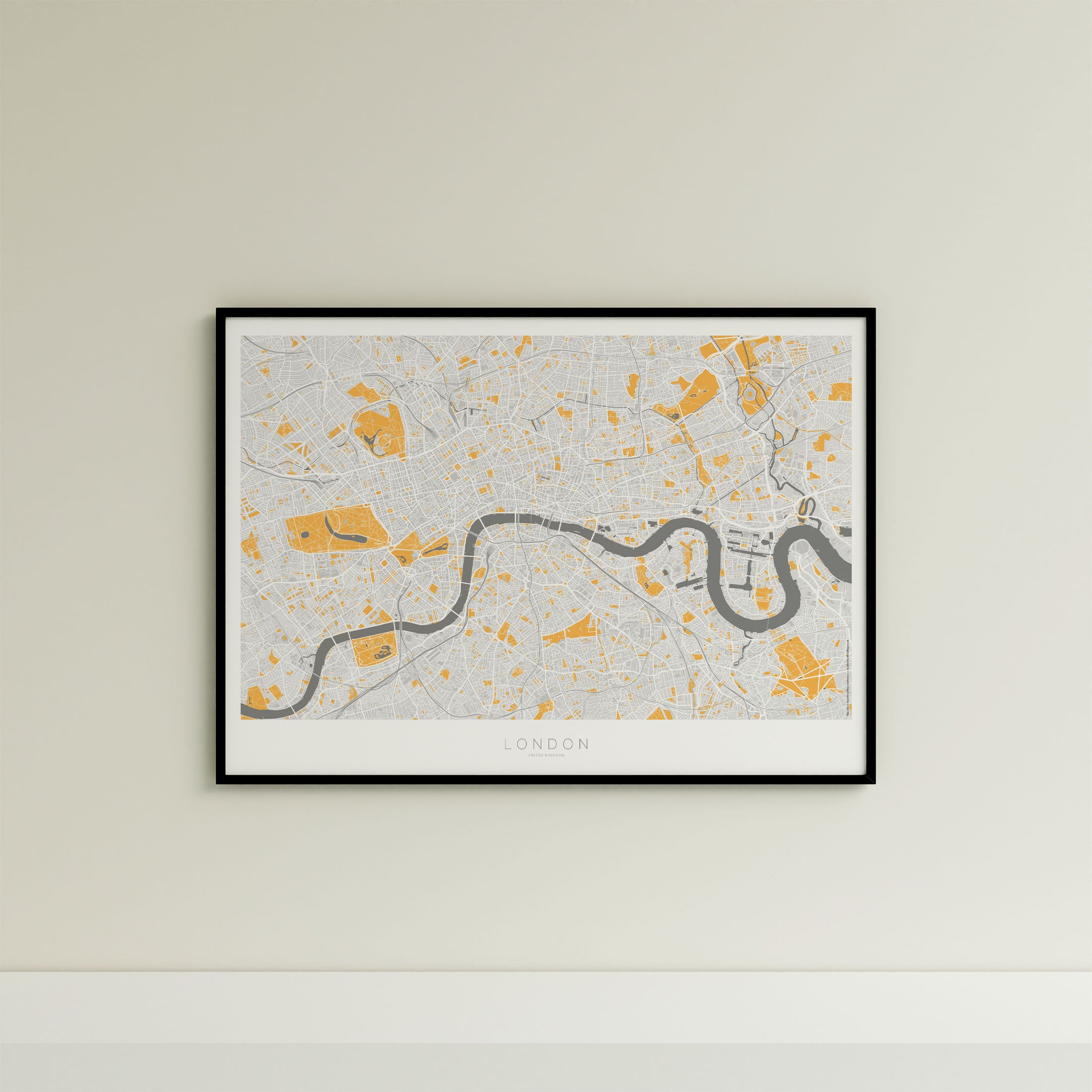 London Map Print – Dune Edition – Landscape