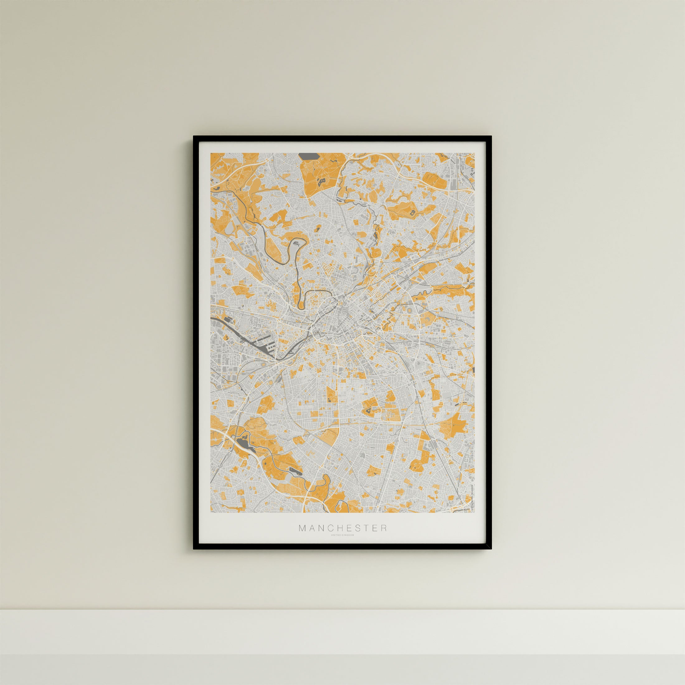Manchester Map Print – Dune Edition – Portrait