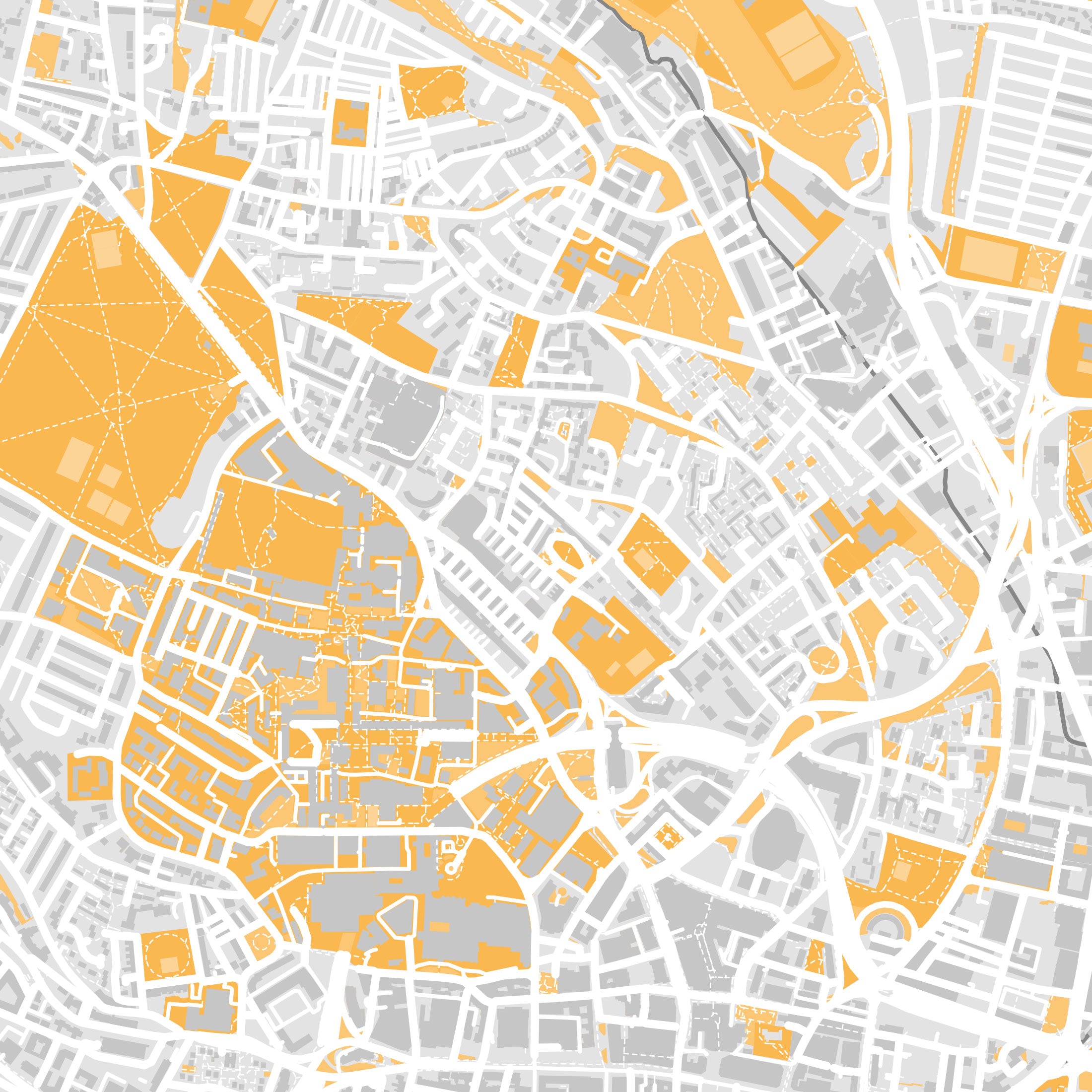 Leeds Map Print – Dune Edition – Portrait