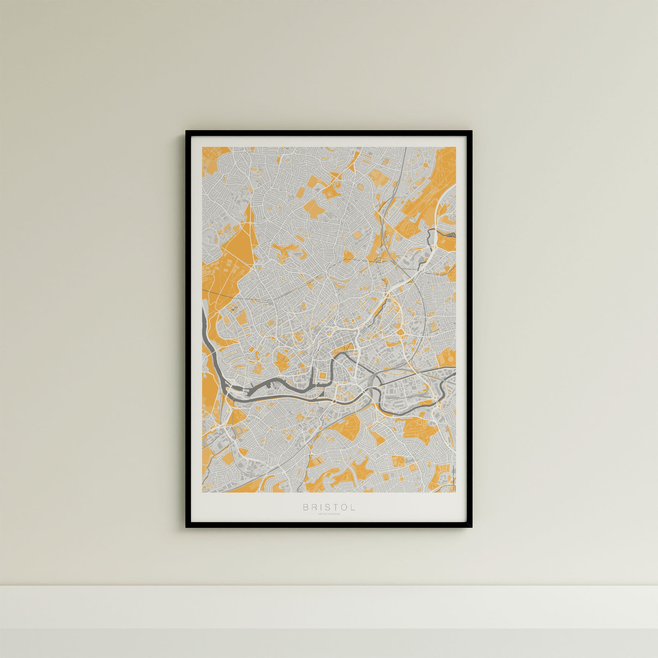 Bristol Map Print – Dune Edition – Portrait
