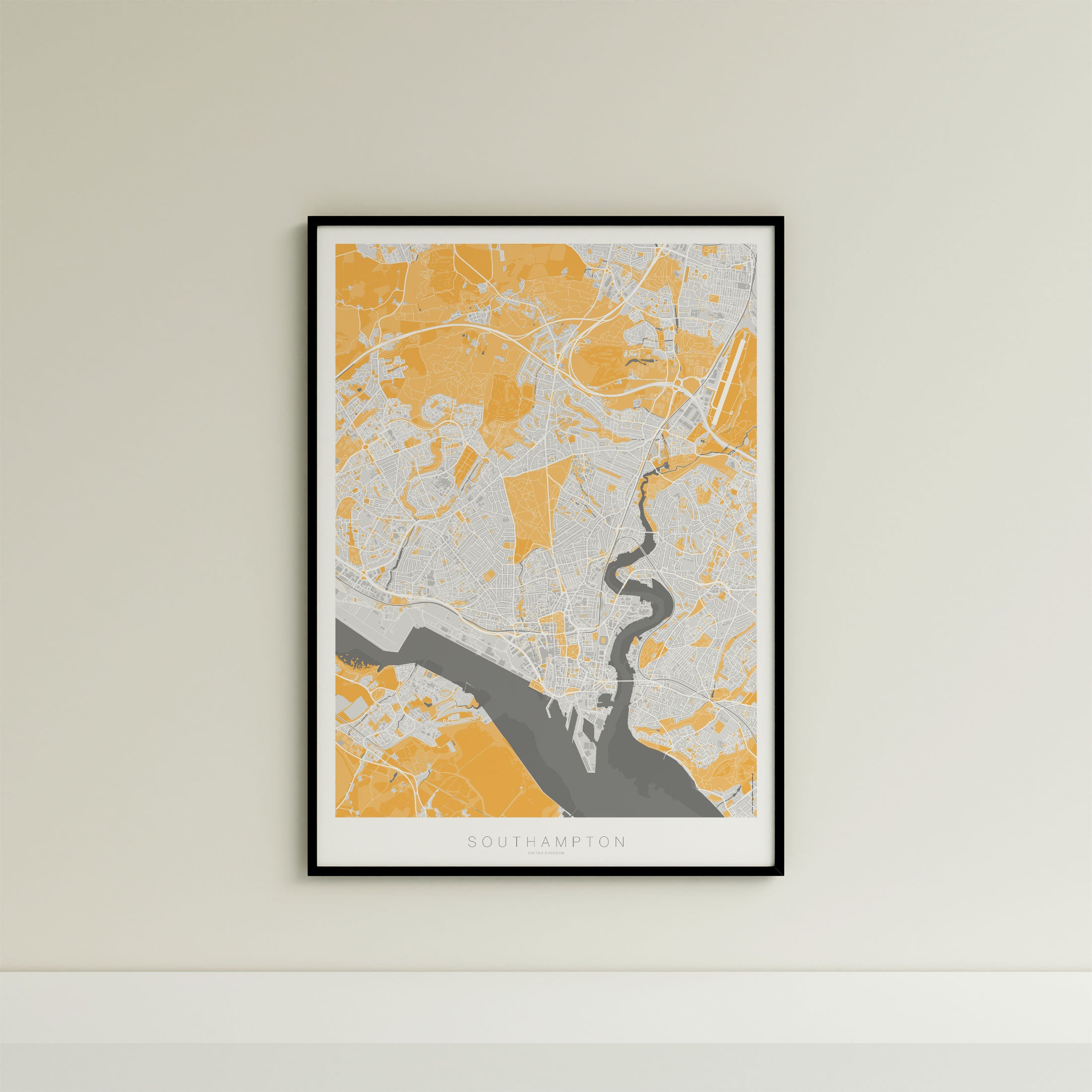 Southampton Map Print – Dune Edition – Portrait