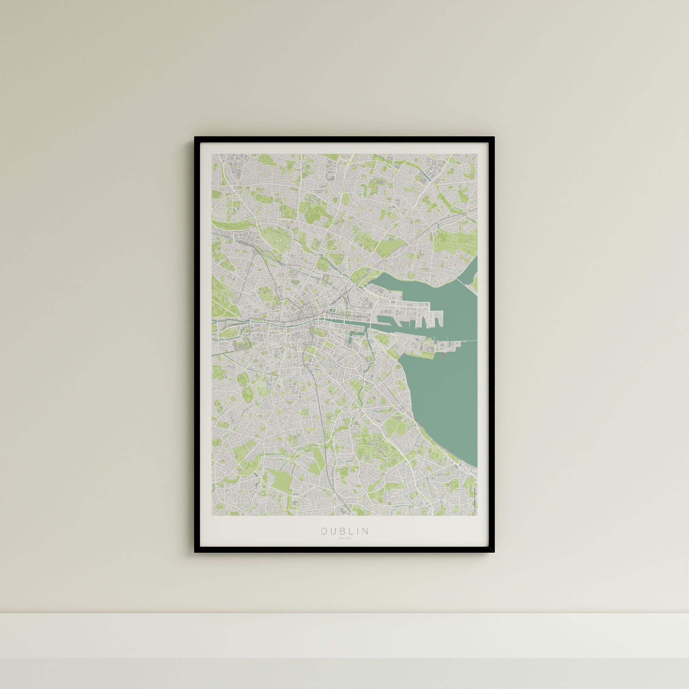 Dublin Map Print – Atlas Modern Edition – Portrait