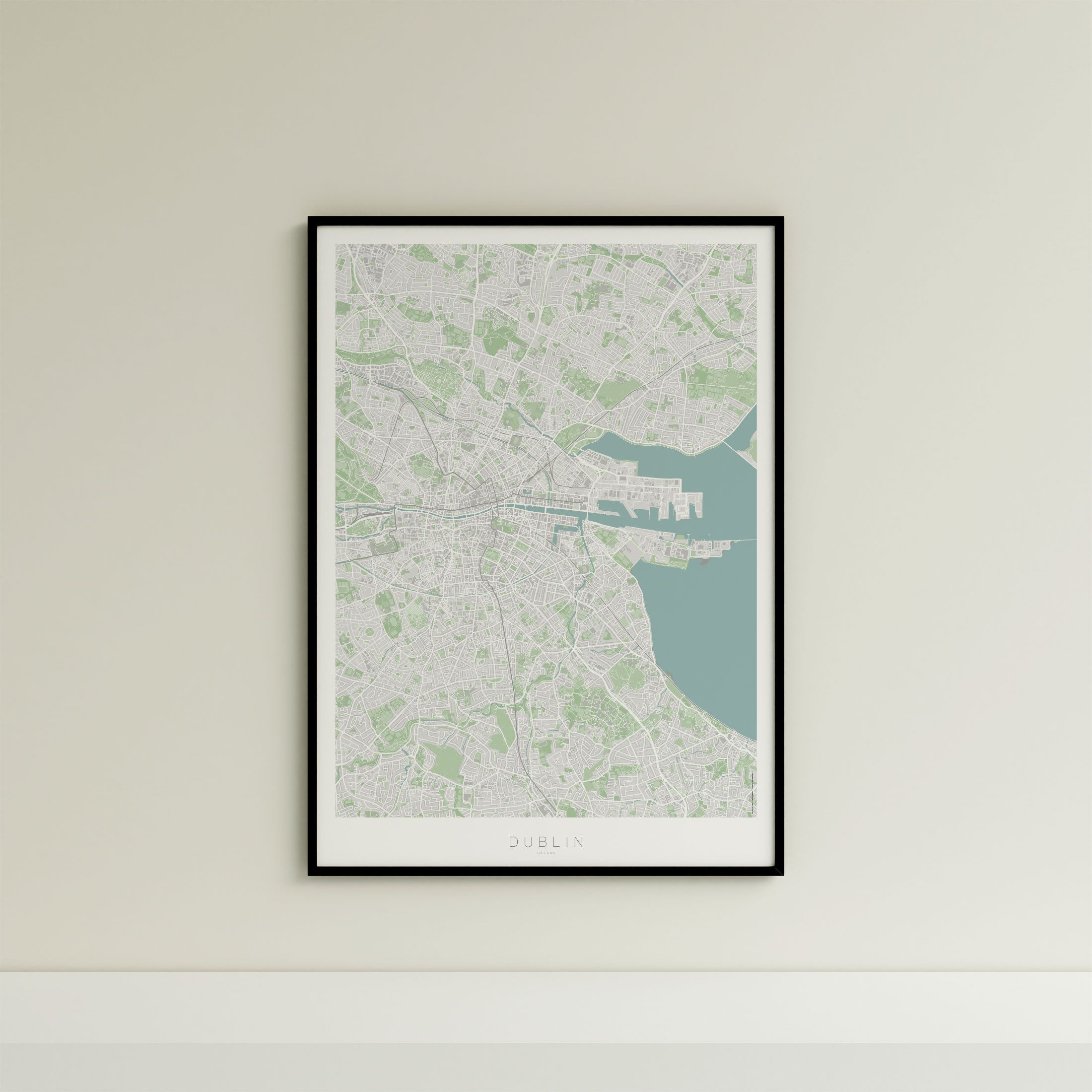 Dublin Map Print – Atlas Traditional Edition – Portrait